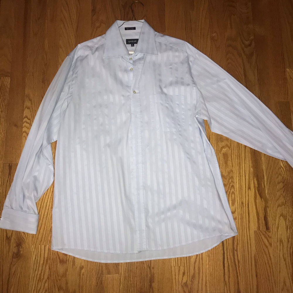 Sarar white pinstripe dress shirt